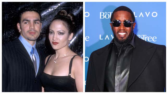 Ojani Noa, links und Jennifer Lopez im Jahr 1998; Diddy, 2023.