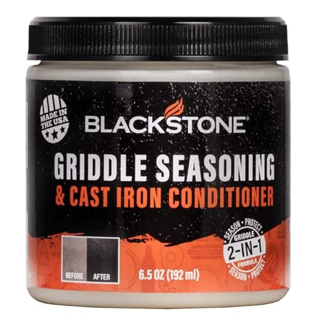 Image for article titled Blackstone 4114 Griddle Seasoning and Cast Iron Conditioner, Now 44% Off