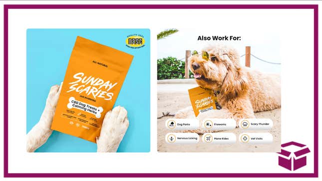 Image for article titled De-stress Your Pup With 25% Off Sunday Scaries Calming CBD Dog Treats