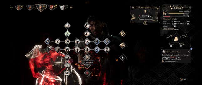 A screenshot shows Verso's various skills.