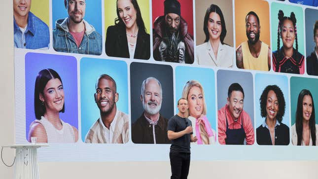 Meta CEO Mark Zuckerberg delivers a speech at the Meta Connect event at the company's headquarters in Menlo Park, California, U.S., September 27, 2023.