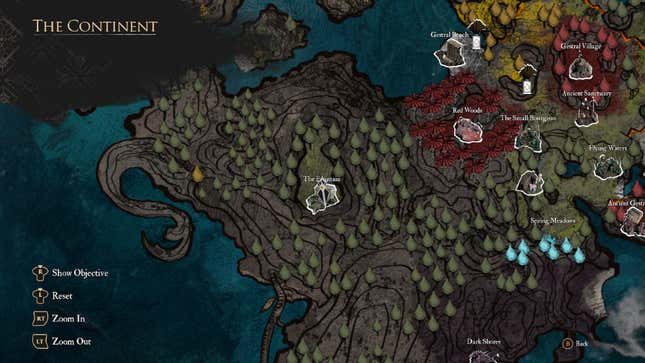 A screenshot of the map in Clair Obscur shows a specific location.
