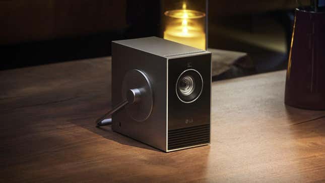 An image of the CineBeam Qube projector.