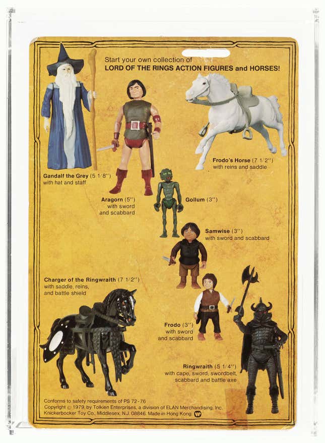 Image for article titled Hide Your Wallet From This Incredible Auction of Vintage Lord of the Rings Toys