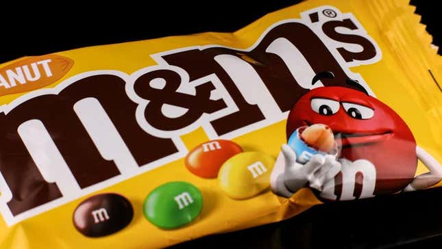 Peanut M&M's Lacked The Iconic Colorful Look When They Debuted