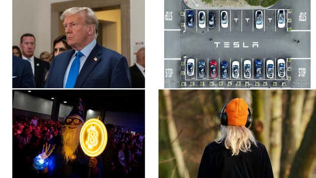Image for article titled Tesla and Trump Media troubles, Bitcoin halving, noise-canceling headphones: The week&#39;s most popular stories