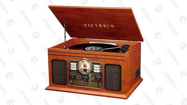 Victrola Nostalgic 6-in-1 Bluetooth Record Player &amp; Multimedia Center | $111 | 31% Off | Amazon