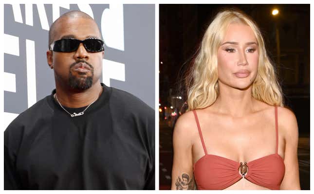 Ye, left; Iggy Azalea.