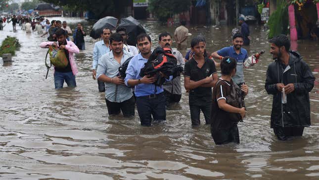 Photos of Mumbai rains and floods amid Indian monsoons