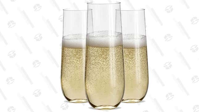 Stemless Plastic Champagne Flutes | $17 | Amazon | Promo Code 11OR6F7K