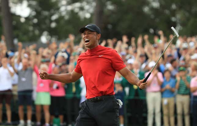 Image for article titled Tiger Woods, Other Black Athletes With Weird But Successful Sports Rituals