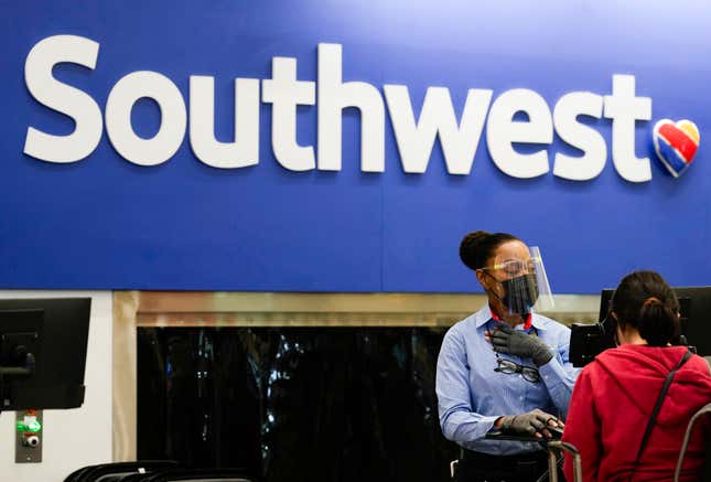 A Southwest Airlines está sediada em Dallas, Texas.