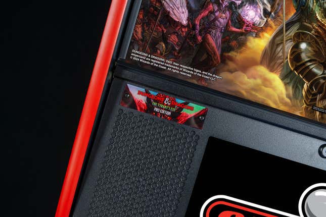 A screenshot shows Stern's new D&D pinball machine.