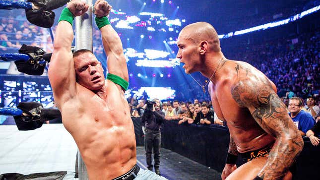 Randy Orton and John Cena in a fight