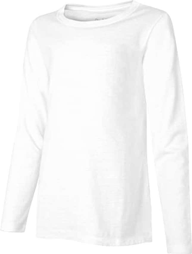 Image for article titled Hanes girls Comfortsoft Long Sleeve Tee T Shirt, Now 31% Off