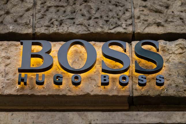 Hugo Boss à Berlin, Allemagne. 