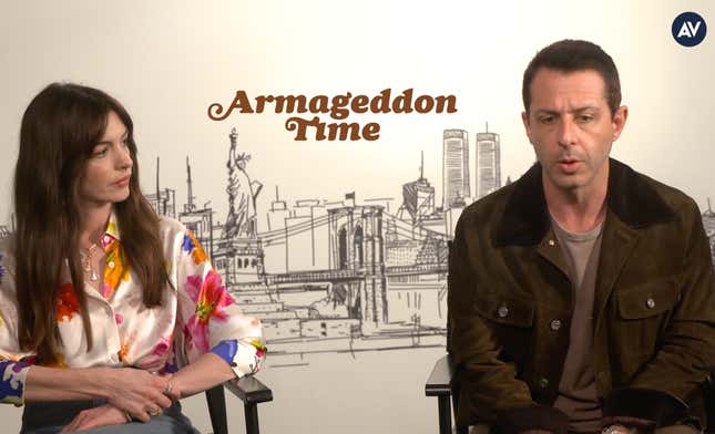 Anne Hathaway and Jeremy Strong on their real-life inspirations for <i>Armageddon Time</i>