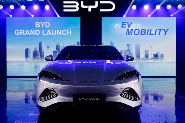 BYD sold its electric vehicles in more than 50 countries in 2023, including Jakarta and the United Arab Emirates.