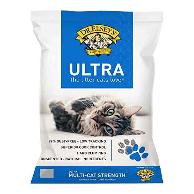 Image for article titled Dr. Elsey's Ultra UnScented Clumping Clay Cat Litter 40 lb. Bag, Now 13% Off