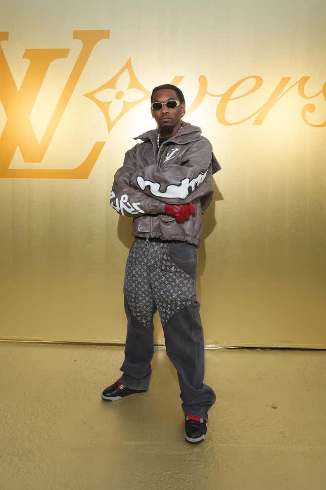 Image for article titled Black Hollywood Popped Out For Pharrell&#39;s Debut LV Fashion Show