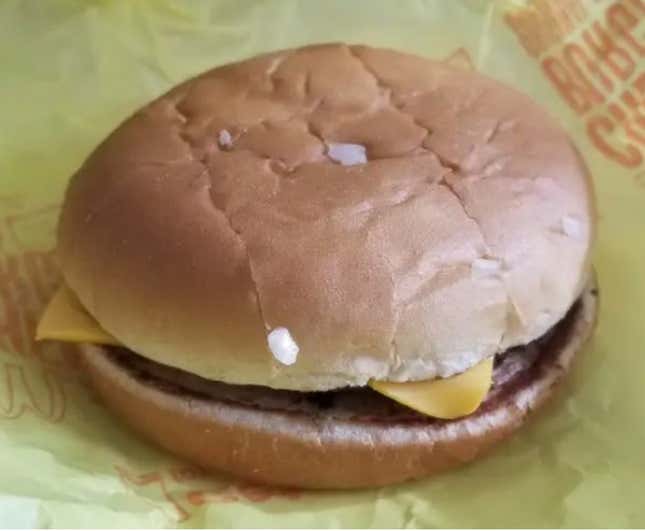 McDonald’s cheeseburger