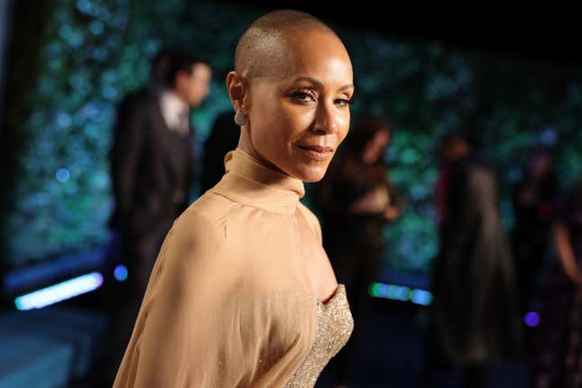 Jada Pinkett Smith attends the 2022 Vanity Fair Oscar Party hosted by Radhika Jones at Wallis Annenberg Center for the Performing Arts on March 27, 2022 in Beverly Hills, California.