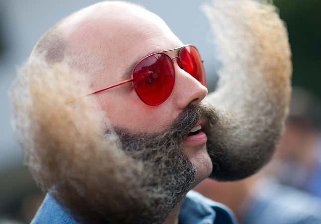 Image for article titled Photos: Prize-winning facial hair from the 2015 World Beard and Moustache Championship
