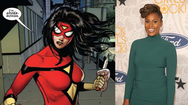 Image for article titled Issa Rae Will Wear the Mask in Spider-Man: Into the Spider-Verse Sequel, Has Been Cast as Spider-Woman