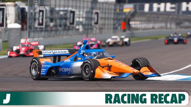 Scott Dixon (#9 Chip Ganassi Racing) during the NTT INDYCAR Series Gallagher Grand Prix on August 12, 2023 at the Indianapolis Motor Speedway Road Course in Indianapolis, IN.