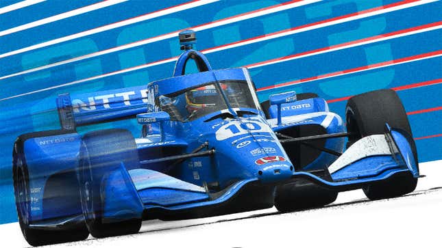 A promotional image of Motorsport Games’ upcoming IndyCar game, which is scheduled to release in 2023.