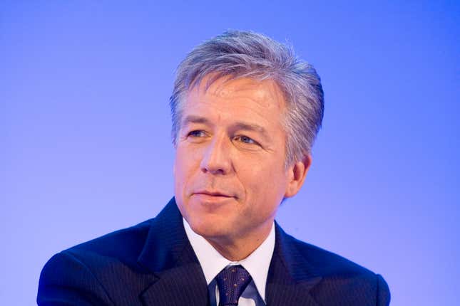 William « Bill » McDermott assiste à la conférence de presse des résultats annuels à Walldorf, en Allemagne. 