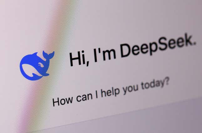 Image for article titled Investors see DeepSeek as a serious threat to Big Tech stocks