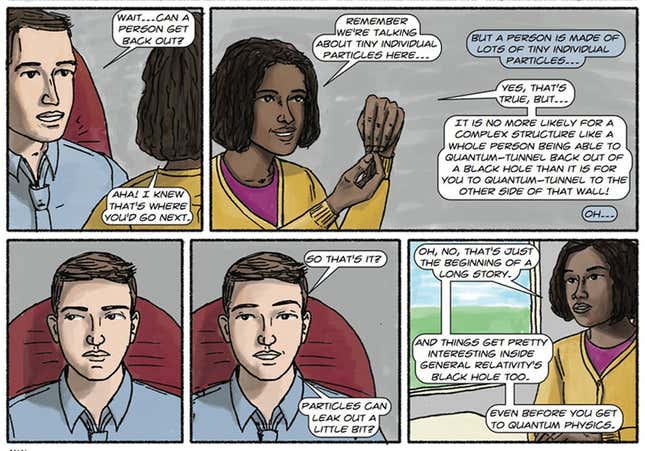 Panels from ‘The Dialogues,’ including a black female scientist.’The Dialogues,’ by Clifford V. Johnson (MIT Press 2017), CC BY-ND