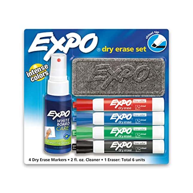 EXPO Low Odor Dry Erase Marker Starter Set, Now 29% Off