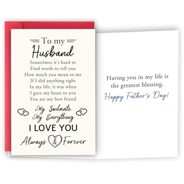 Image for article titled HEJOYN Fathers Day Card Gifts for Husband, Now 12% Off