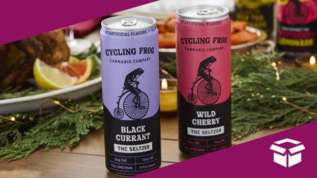 Image for article titled Claim Your Free Can of Cycling Frog THC &amp; CBD Seltzer