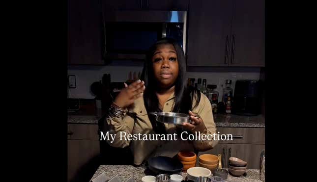 Image for article titled Proud Woman Goes Viral For Showing Off Her &#39;Collection&#39; of Expensive Tableware She Stole