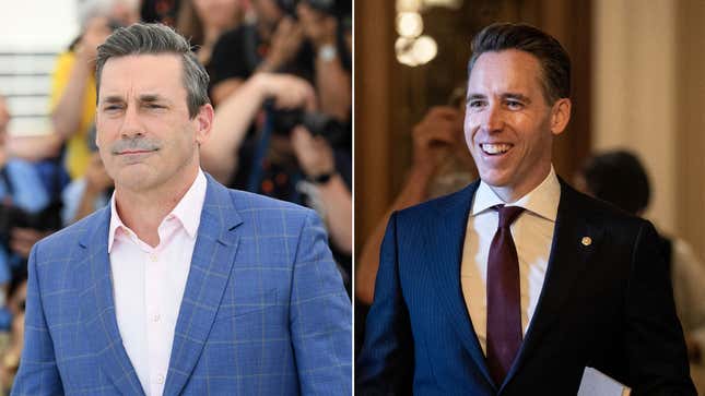 Jon Hamm Mocks Josh Hawley’s Masculinity Book in Hilarious Ad for His Opponent
