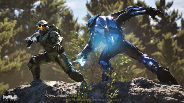 Imagen para el artículo titulado El Master Chief de Halo recibe un cambio de imagen irreal en una nueva exhibición tecnológica