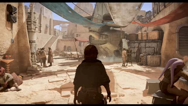 An image shows a screenshot of Star Wars Outlaws. 