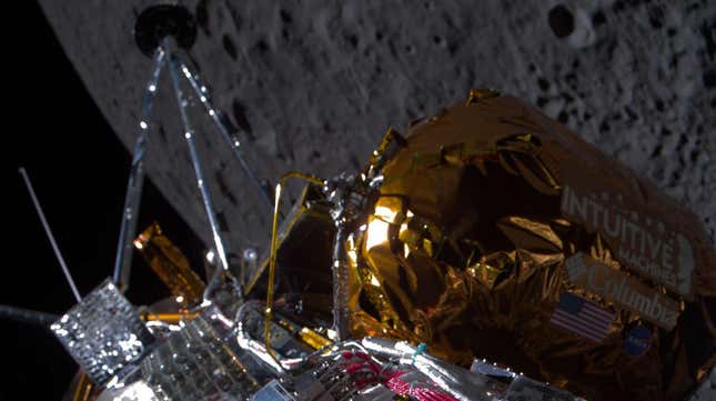 Odysseus snapped a photo of the far side of the Moon following lunar orbit insertion on February 21, 2024.