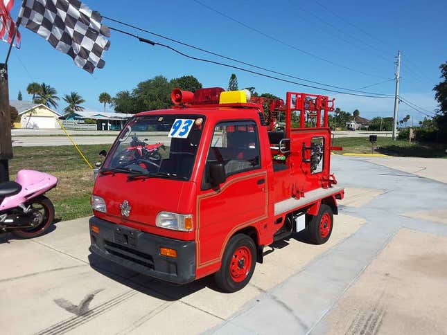 Image for article titled Subaru Sambar Fire Truck, Mercedes G-Wagen Convertible, Yugo Cabrio: The Dopest Cars I Found For Sale Online