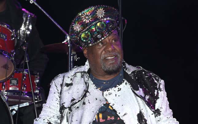 MIAMI, FL - DECEMBER 7: George Clinton at the Perez Art Museum Presents George Clinton on December 7th, 2023 in Miami, Florida. 