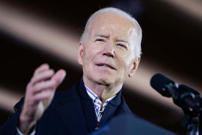 FILE - President Joe Biden speaks about his economic agenda at the Wisconsin Black Chamber of Commerce, Wednesday, Dec. 20, 2023, in Milwaukee. Biden will sign an executive order on Friday, Dec. 22, giving the U.S. Treasury Department the authority to target financial institutions that facilitate Russia&#39;s ongoing efforts to bolster its defense industry. (AP Photo/Evan Vucci, File)