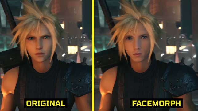 A screenshot show's Corridor Digital's AI generated image of Cloud Strife from Final Fantasy VII Remake.