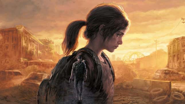 Ellie and Joel appear in the cover art for The Last of Us Part 1. 