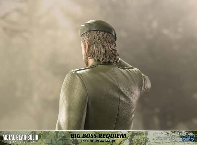 A photo of the new Big Boss MGS 3 statue.