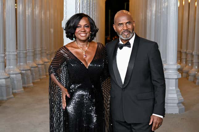 Viola Davis, Julius Tennon at the 2024 LACMA Art+Film Gala at Los Angeles County Museum of Art on November 2, 2024 in Los Angeles, California.