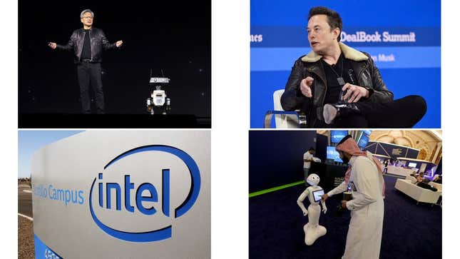 Image for article titled Nvidia all the time, Elon Musk wants a piece, and Apple looks to Google: AI news roundup