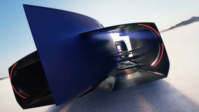 Rear end detail of the Renault Filante Record 2025 Concept